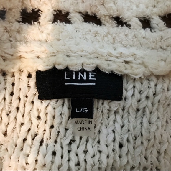 LINE Cream Knit Top - Size L - Picture 3 of 4